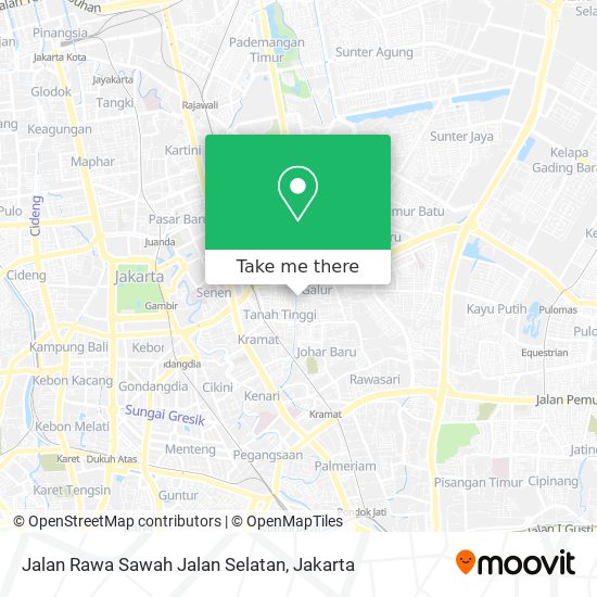 Jalan Rawa Sawah Jalan Selatan map