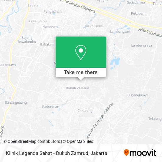 Klinik Legenda Sehat - Dukuh Zamrud map