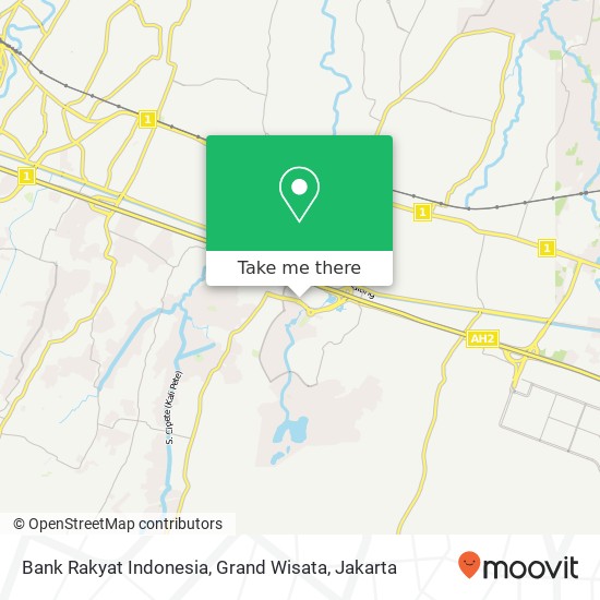 Bank Rakyat Indonesia, Grand Wisata map