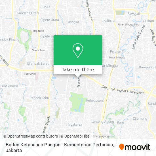 Badan Ketahanan Pangan - Kementerian Pertanian map