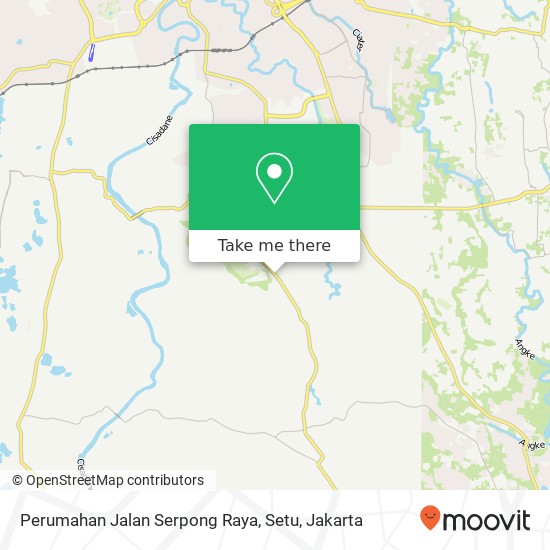 Perumahan Jalan Serpong Raya, Setu map