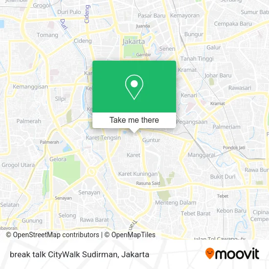 break talk CityWalk Sudirman map