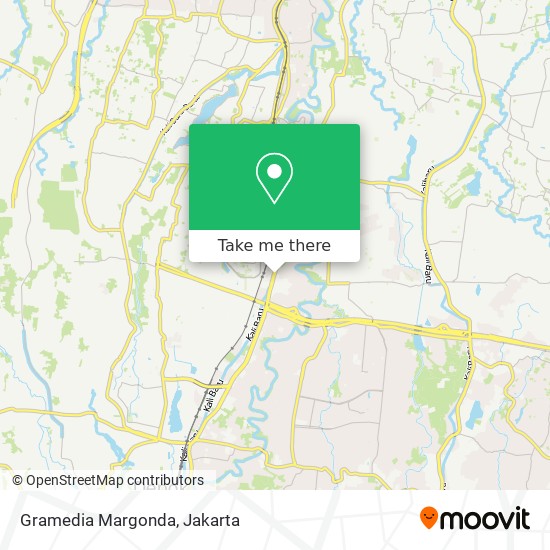 Gramedia Margonda map