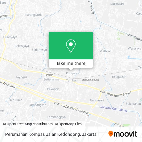 Perumahan Kompas Jalan Kedondong map