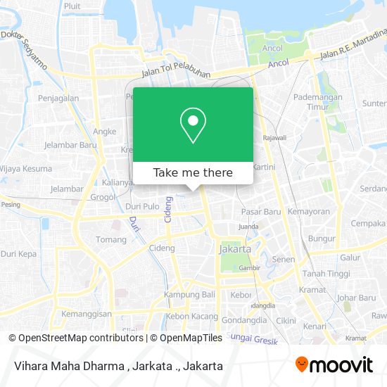 Vihara Maha Dharma , Jarkata . map