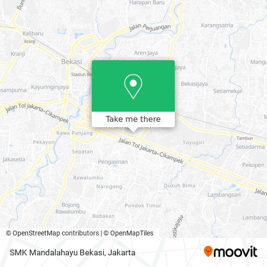 SMK Mandalahayu Bekasi map