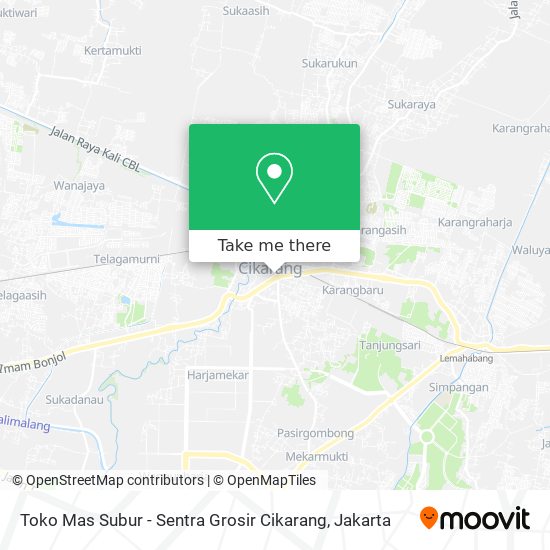 Toko Mas Subur - Sentra Grosir Cikarang map