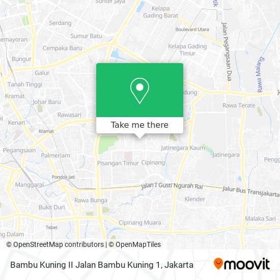 Bambu Kuning II Jalan Bambu Kuning 1 map