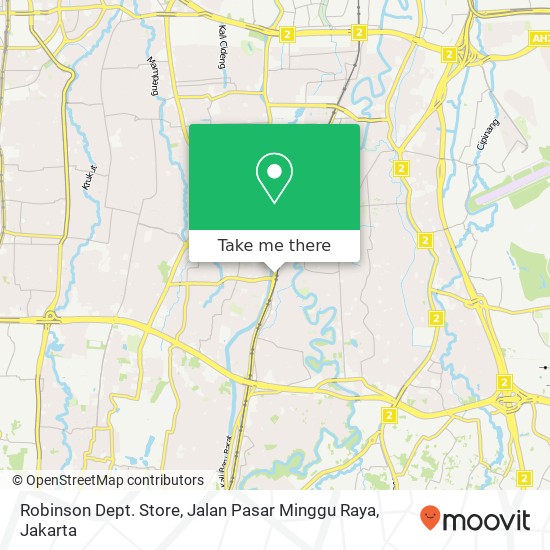 Robinson Dept. Store, Jalan Pasar Minggu Raya map