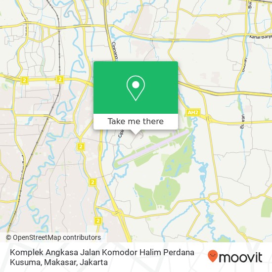 Komplek Angkasa Jalan Komodor Halim Perdana Kusuma, Makasar map