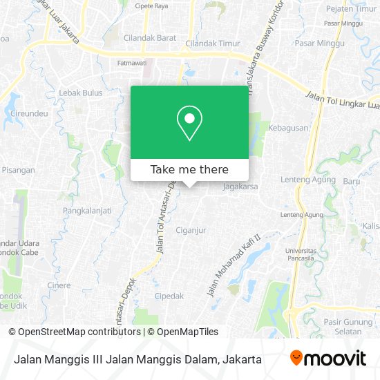 Jalan Manggis III Jalan Manggis Dalam map