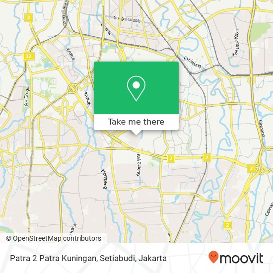 Patra 2 Patra Kuningan, Setiabudi map