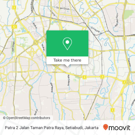 Patra 2 Jalan Taman Patra Raya, Setiabudi map