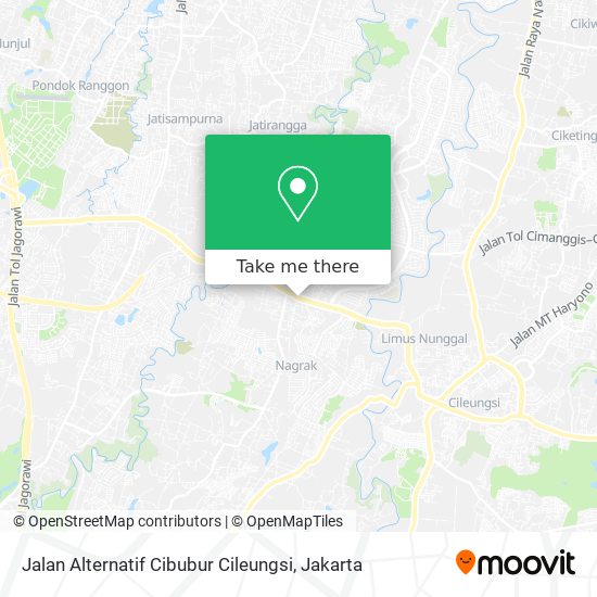 Jalan Alternatif Cibubur Cileungsi map