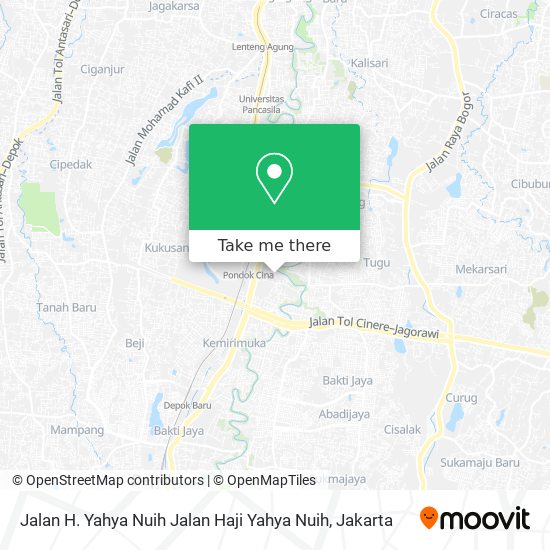 Jalan H. Yahya Nuih Jalan Haji Yahya Nuih map