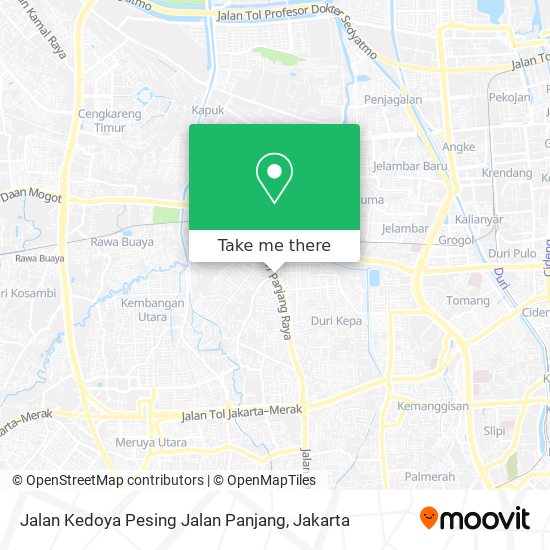 Jalan Kedoya Pesing Jalan Panjang map