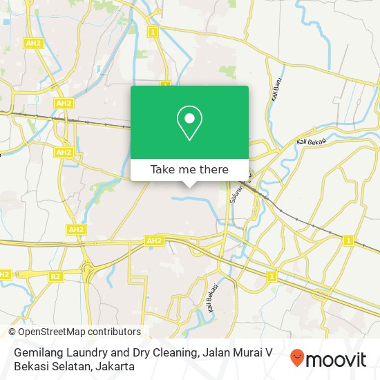 Gemilang Laundry and Dry Cleaning, Jalan Murai V Bekasi Selatan map