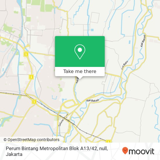 Perum Bintang Metropolitan Blok A13 / 42, null map