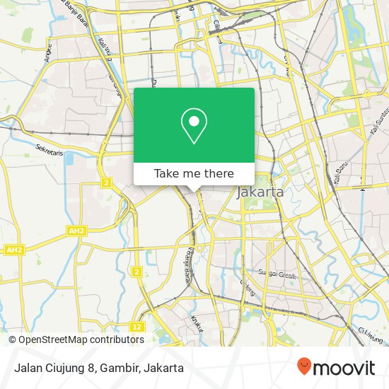 Jalan Ciujung 8, Gambir map