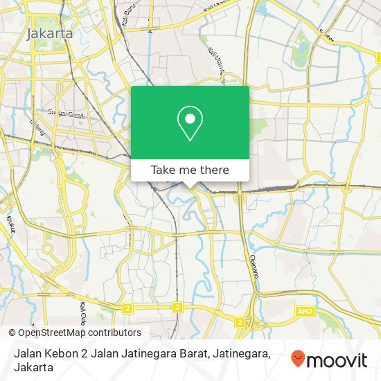 Jalan Kebon 2 Jalan Jatinegara Barat, Jatinegara map