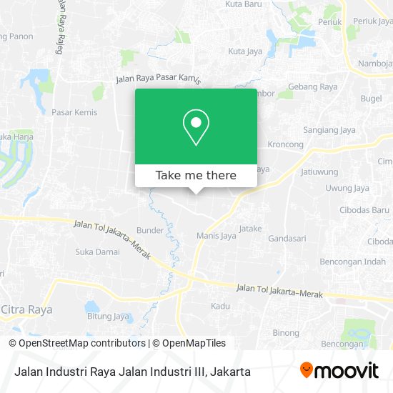 Jalan Industri Raya Jalan Industri III map