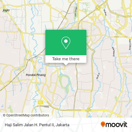 Haji Salim Jalan H. Pentul II map