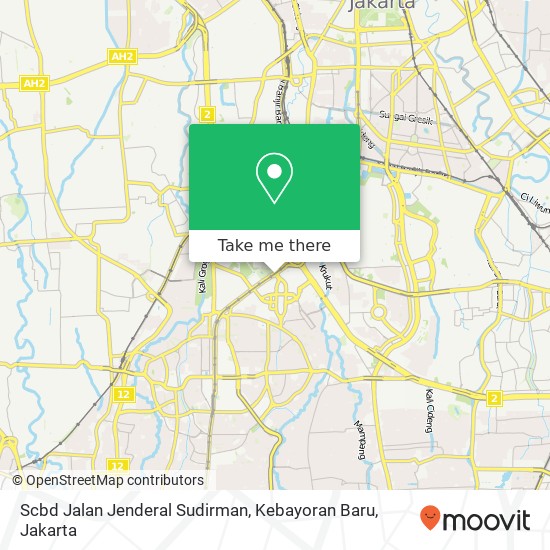 Scbd Jalan Jenderal Sudirman, Kebayoran Baru map