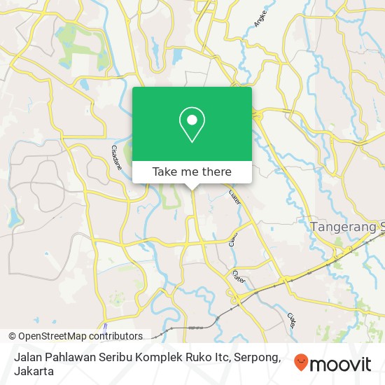 Jalan Pahlawan Seribu Komplek Ruko Itc, Serpong map