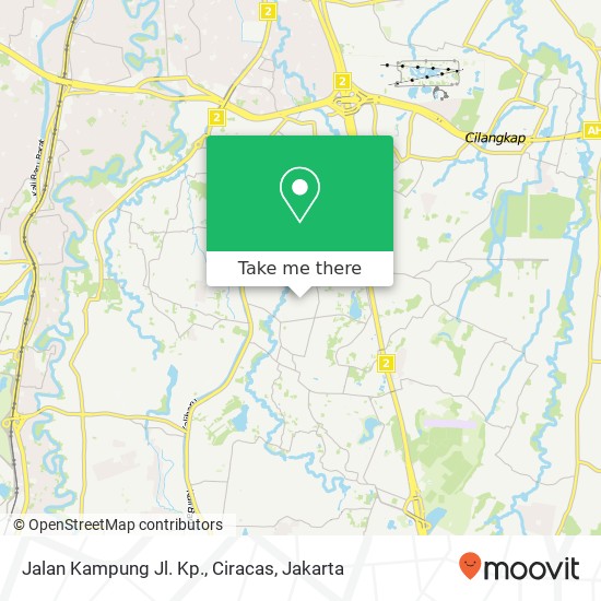 Jalan Kampung Jl. Kp., Ciracas map