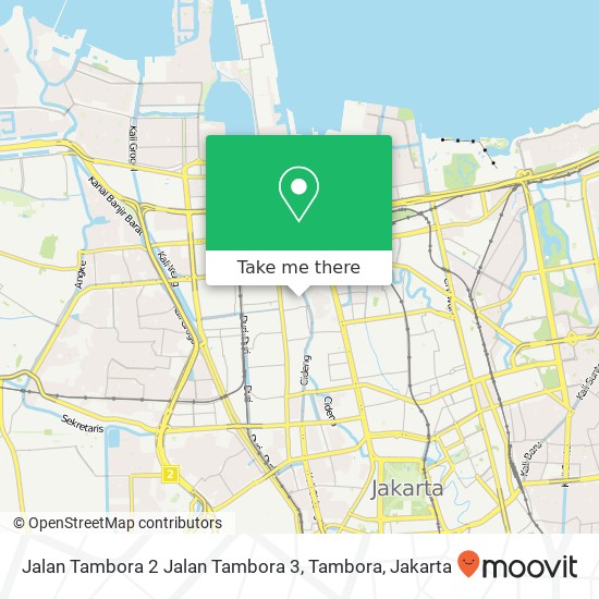 Jalan Tambora 2 Jalan Tambora 3, Tambora map