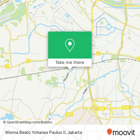 Wisma Beato Yohanes Paulus II map