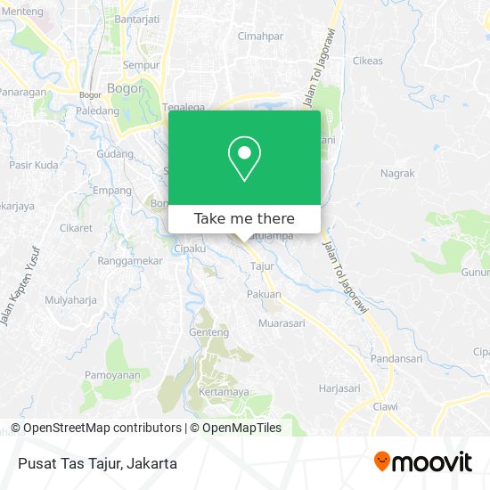 Pusat Tas Tajur map