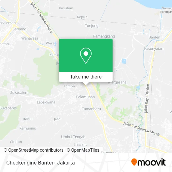 Checkengine Banten map