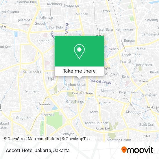 Ascott Hotel Jakarta map