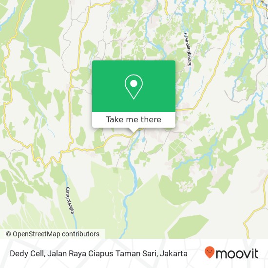 Dedy Cell, Jalan Raya Ciapus Taman Sari map