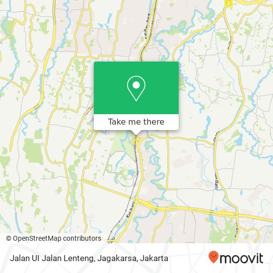 Jalan UI Jalan Lenteng, Jagakarsa map