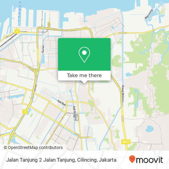 Jalan Tanjung 2 Jalan Tanjung, Cilincing map