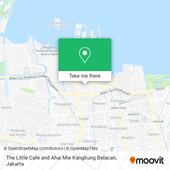 The Little Cafe and Ahai Mie Kangkung Belacan map