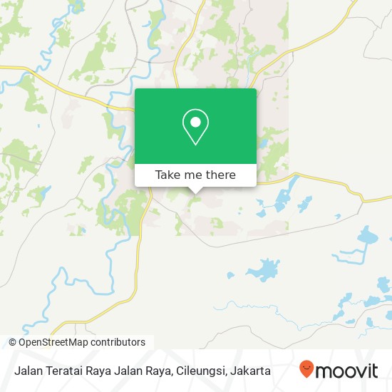 Jalan Teratai Raya Jalan Raya, Cileungsi map