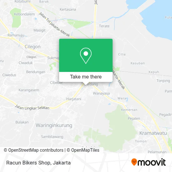 Racun Bikers Shop map