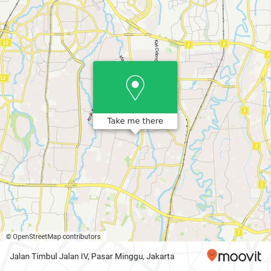 Jalan Timbul Jalan IV, Pasar Minggu map