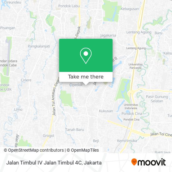 Jalan Timbul IV Jalan Timbul 4C map