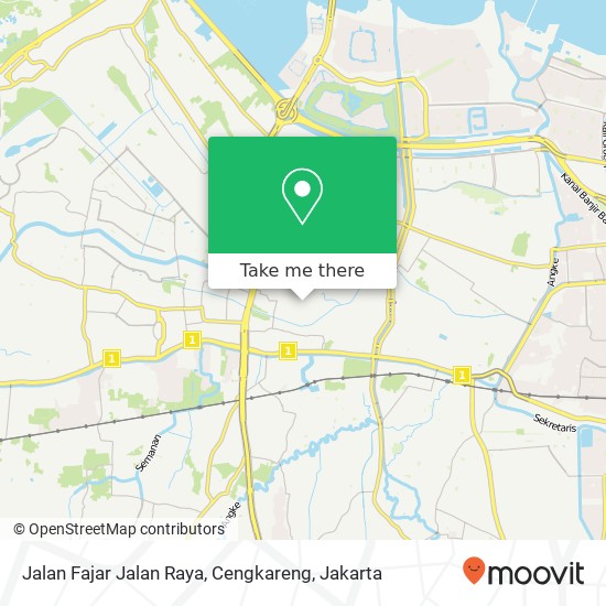 Jalan Fajar Jalan Raya, Cengkareng map