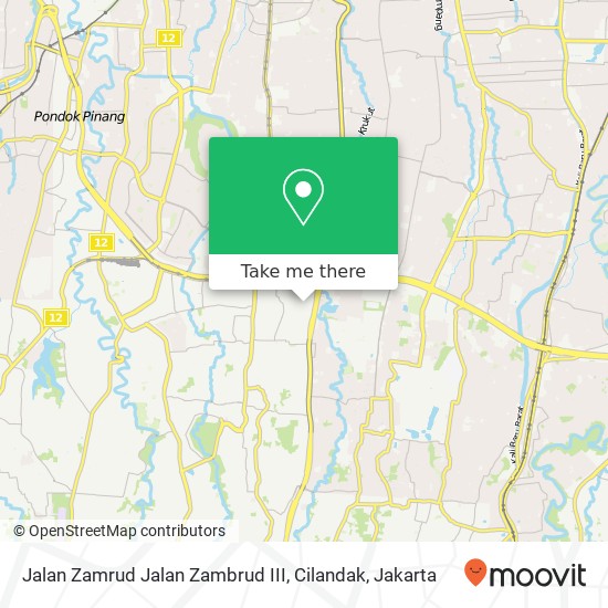 Jalan Zamrud Jalan Zambrud III, Cilandak map