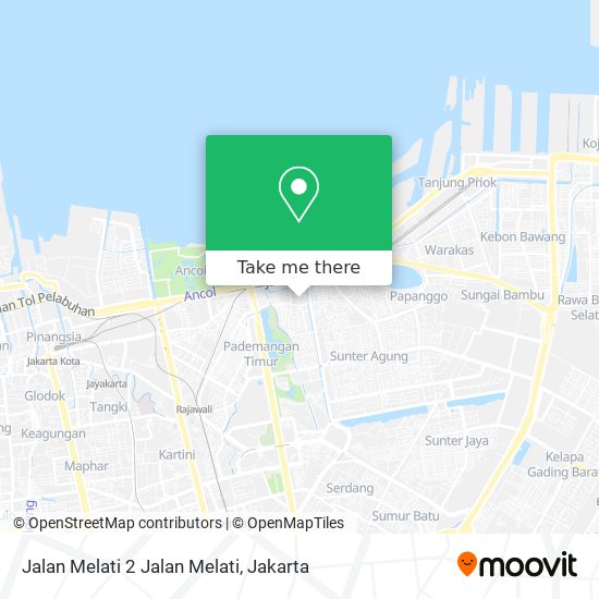 Jalan Melati 2 Jalan Melati map