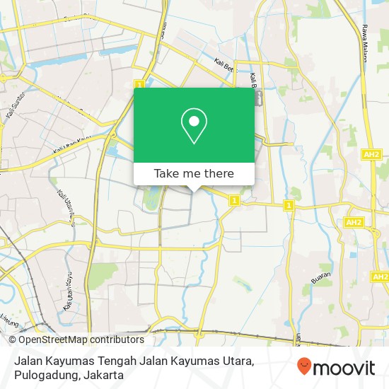 Jalan Kayumas Tengah Jalan Kayumas Utara, Pulogadung map