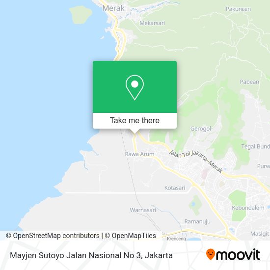 Mayjen Sutoyo Jalan Nasional No 3, Grogol map
