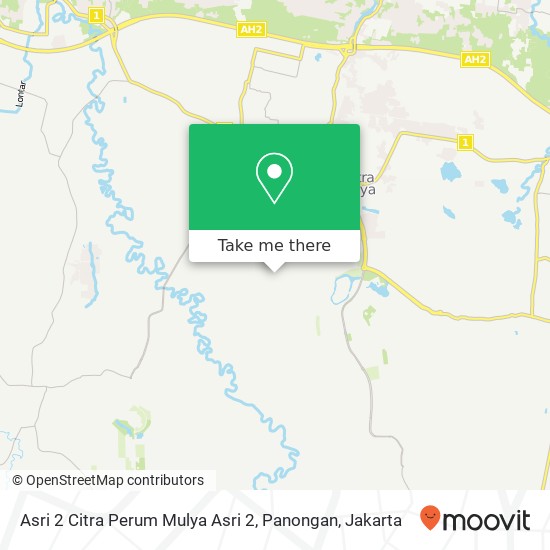 Asri 2 Citra Perum Mulya Asri 2, Panongan map