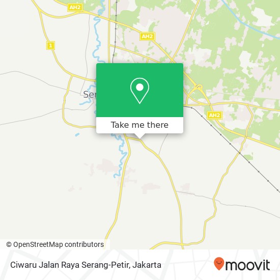 Ciwaru Jalan Raya Serang-Petir, Serang map