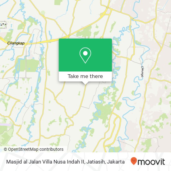 Masjid al Jalan Villa Nusa Indah II, Jatiasih map